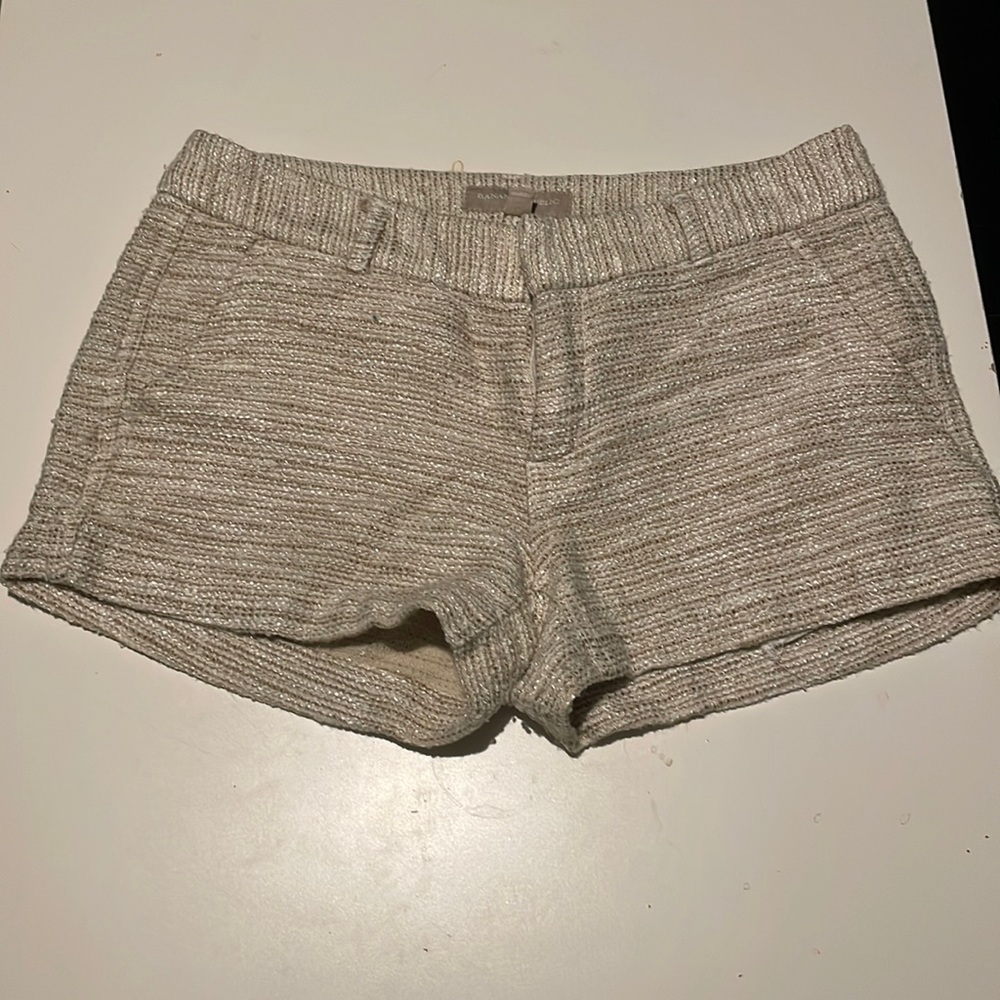 Like new sparkly cream shorts. Low rise shorts